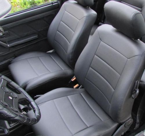 Golf mk1 coupe artificial leather seat covers in black or beige