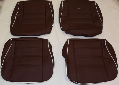 VW Beetle Limousine 08/55 - 07/57 custom seat covers in bordeaux