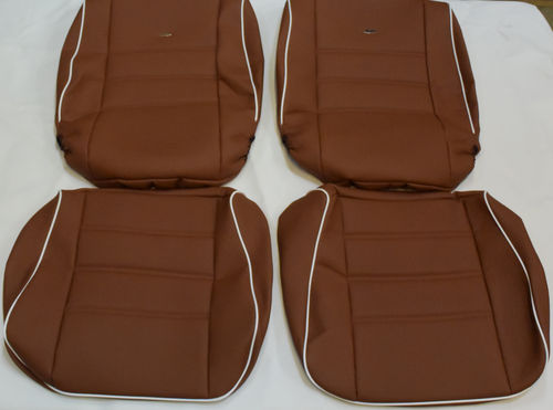 VW Beetle Limousine 08/76 - 1985 custom seat covers in brown