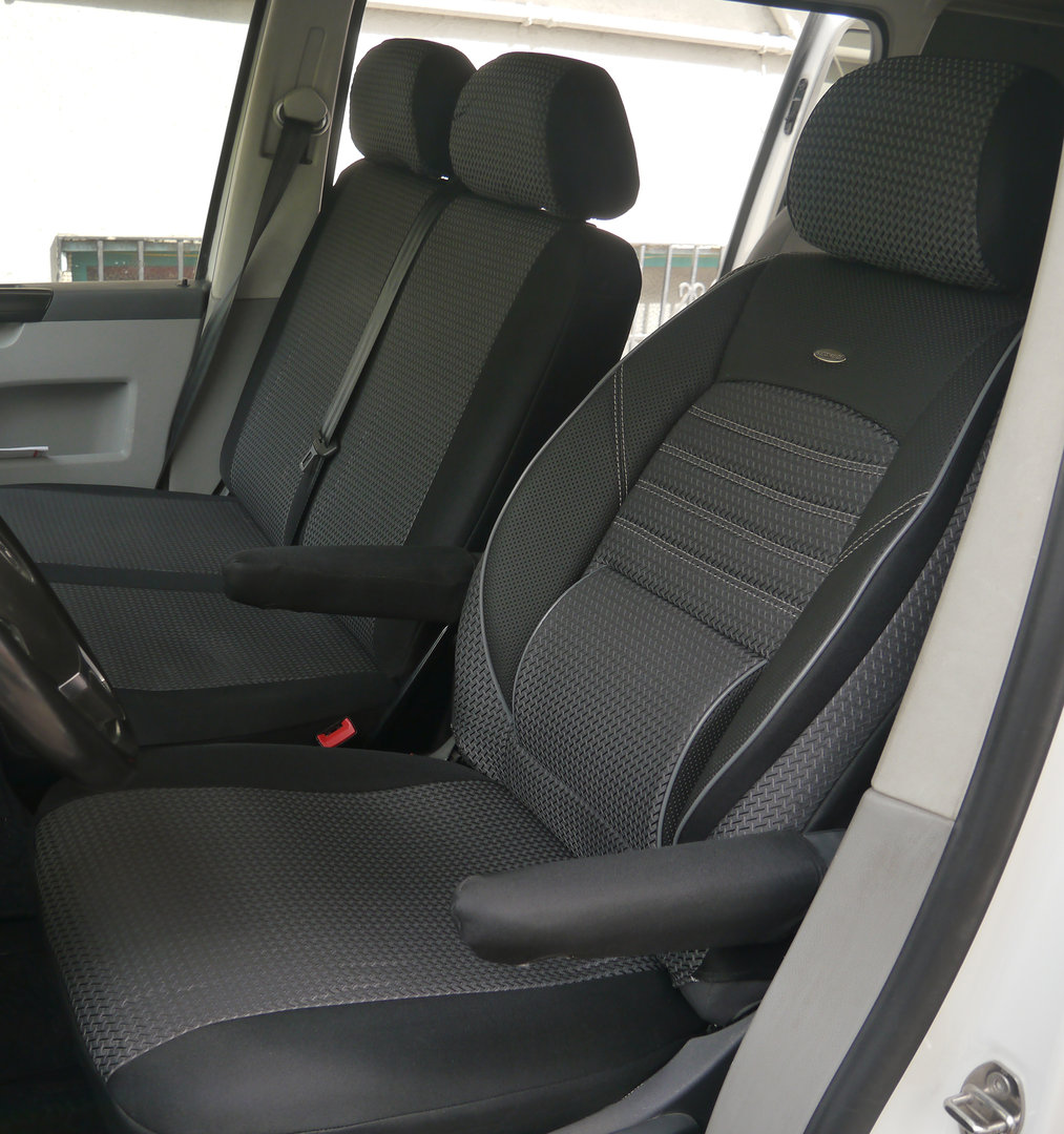 Sitzbezüge Schonbezüge VW T5 Caravelle Fahrersitz und Doppelbank