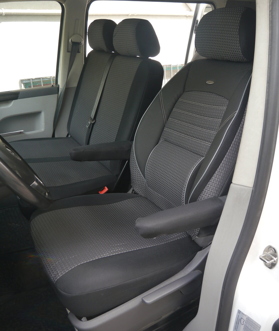 Sitzbezüge Schonbezüge VW T5 Kombi Fahrersitz und Doppelbank