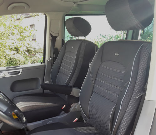 Housses de siège VW T6 Multivan pour deux sièges avant simples