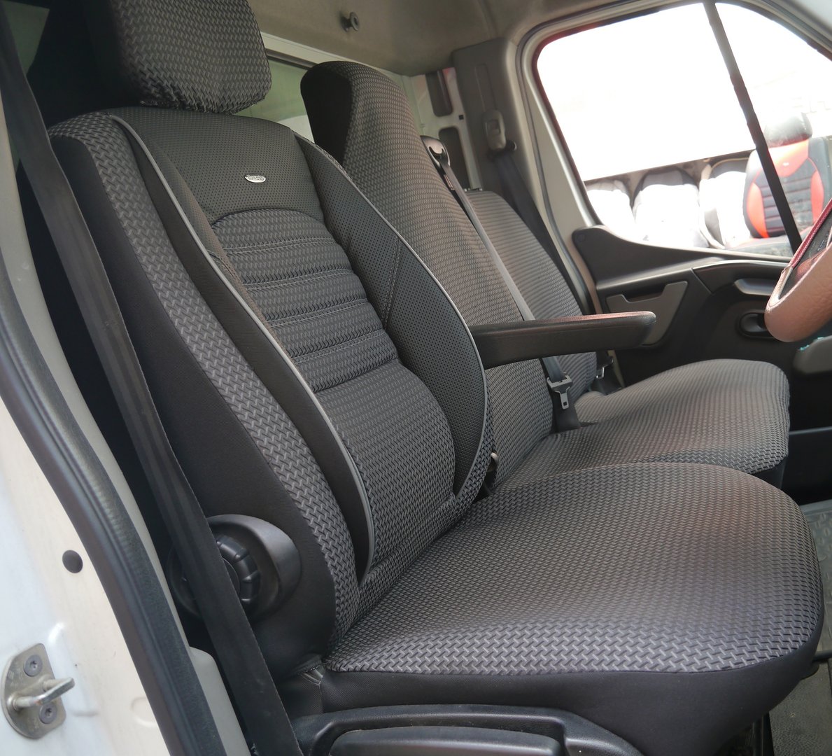 Opel Movano 3 Cuir Synthétique Sitzbezüge Sitzschoner double banc toute assise