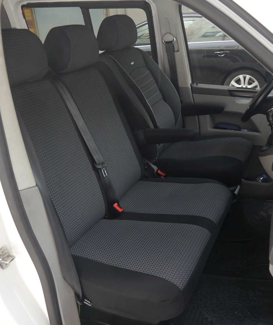 Autositzbezüge VW T5 Kasten Fahrersitz und Bank Sitzbezüge