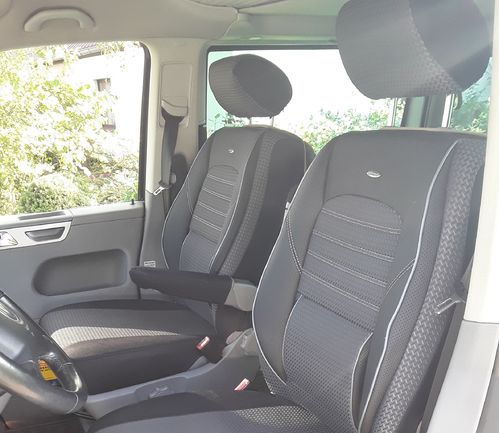 Car seat covers VW T5 Platform RHD 5 seater 1+1 and 2+1