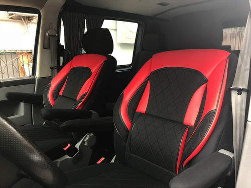 Sitzbezüge Schonbezüge VW T5 Transporter für zwei Einzelsitze T39