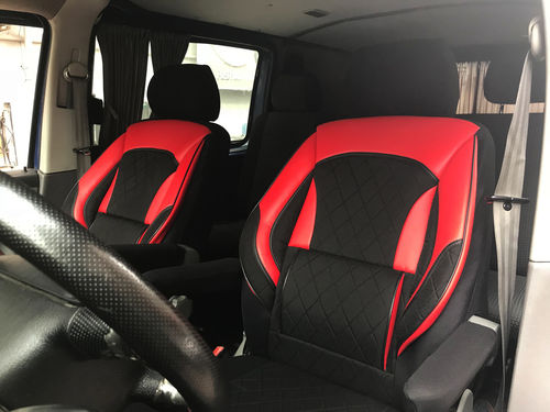 Car seat covers VW T6 Transporter for two single front seats T39