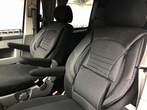 Sitzbezüge Schonbezüge VW T6 California für zwei Einzelsitze T41