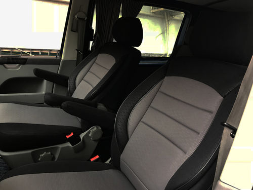Sitzbezüge Schonbezüge VW T5 California für zwei Einzelsitze T48