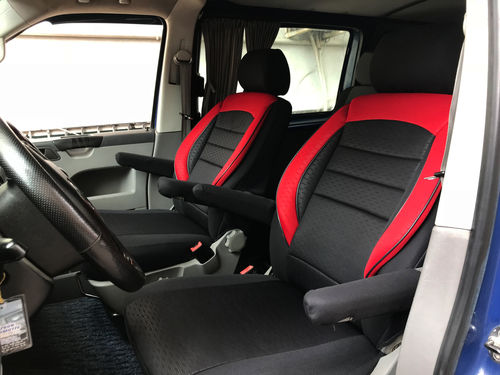 Car seat covers VW T6 Multivan for two single front seats T50