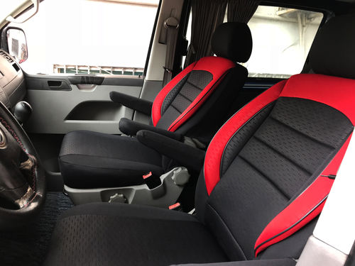 Car seat covers VW T6 Transporter for two single front seats T50