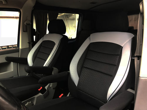 Sitzbezüge Schonbezüge VW T5 Transporter für zwei Einzelsitze T51