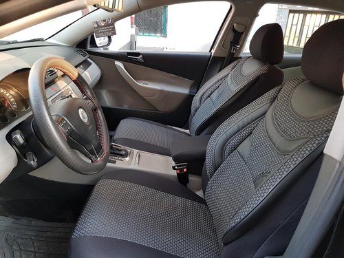 Car seat covers protectors Alfa Romeo 147 black-grey V6 front seats