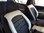 Housses de siége protecteur pour Audi A1(8X) noir-blanc NO26 complet