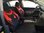 Housses de siége protecteur pour Audi A1 Sportback(8X) noir-rouge NO17 complet
