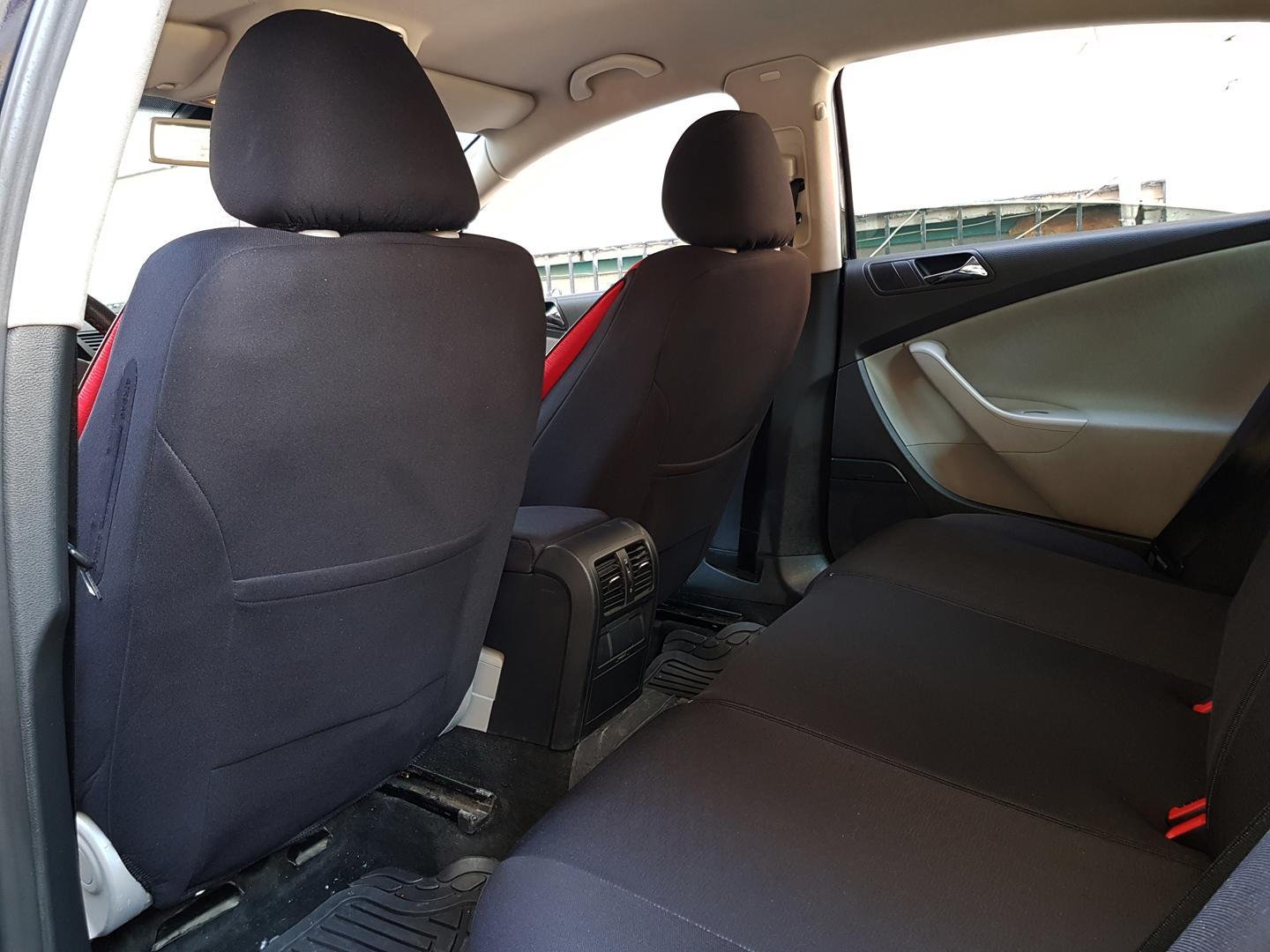 Car Seat Covers Protectors Audi A1 Sportback 8x Black Red No25 Complete - Audi A1 Sportback Car Seat Covers