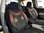 Car seat covers protectors Cadillac CTS Sport Wagon black-bordeaux NO19 complete