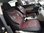 Housses de siége protecteur pour Chevrolet Matiz noir-rouge NO21 complet