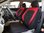Housses de siége protecteur pour Chevrolet Matiz noir-rouge NO25 complet