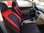 Housses de siége protecteur pour Dacia Duster Van noir-rouge NO25 complet
