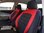 Housses de siége protecteur pour Daewoo Lanos Limousine noir-rouge NO25 complet