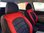 Housses de siége protecteur pour Daewoo Matiz noir-rouge NO25 complet