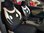 Housses de siége protecteur pour Mitsubishi Lancer Sportback noir-blanc NO20 complet