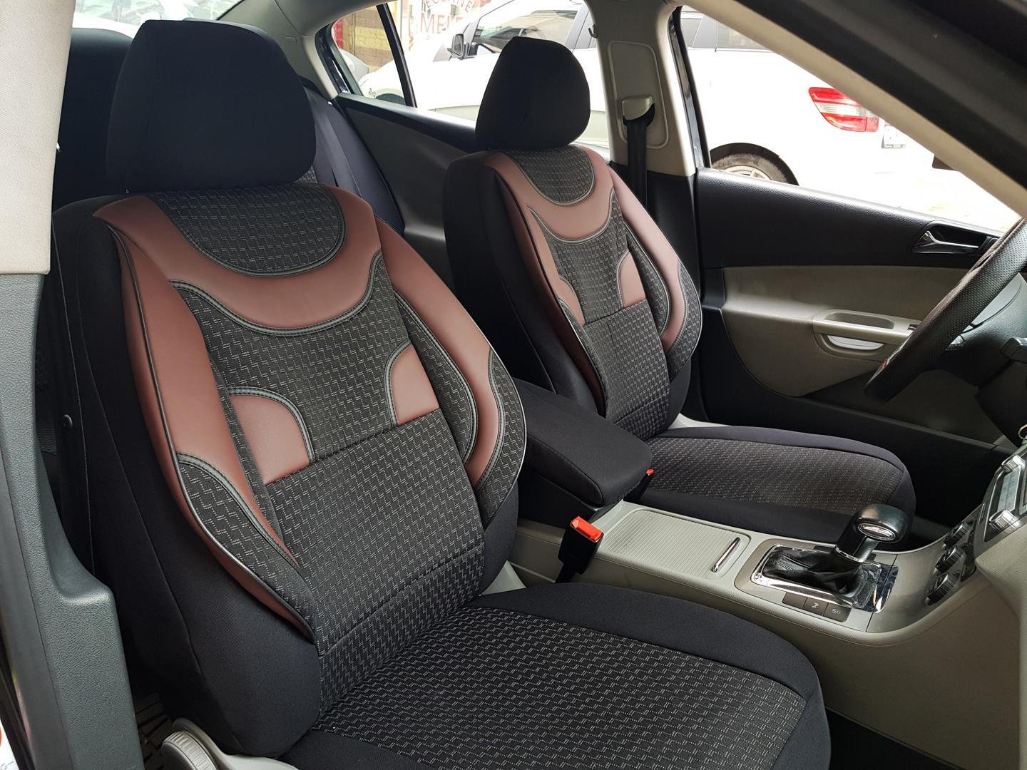 2 BLACK HIGH QUALITY FRONT CAR SEAT COVERS PROTECTORS FOR NISSAN JUKE