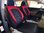 Housses de siége protecteur pour Peugeot 207 SW noir-rouge NO25 complet