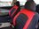 Housses de siége protecteur pour Seat Leon(5F) noir-rouge NO25 complet