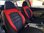 Housses de siége protecteur pour Seat Leon(5F) noir-rouge NO25 complet