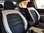Housses de siége protecteur pour Subaru Legacy V Station Wagon noir-blanc NO26 complet