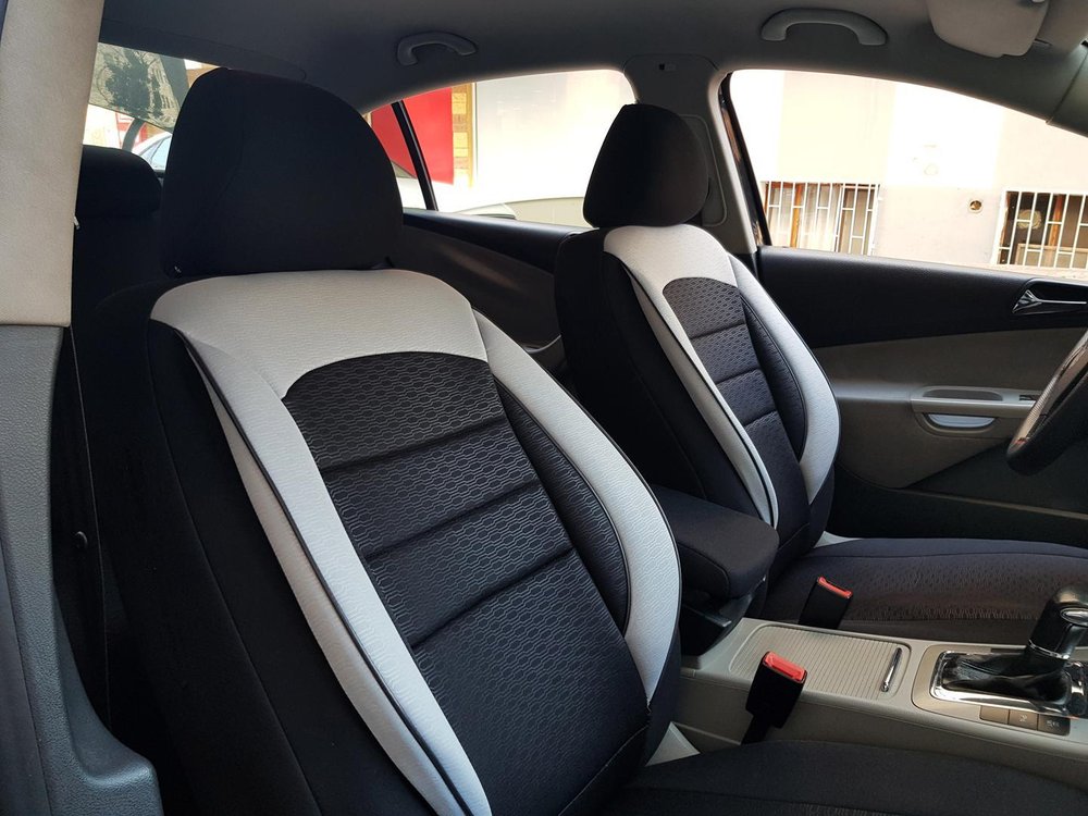 Car Seat Covers Protectors Audi A4 Avant B8 Black White V10 Front Seats - White Seat Covers For Cars