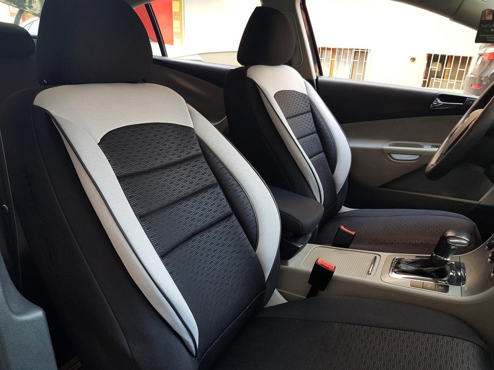 Car Seat Covers Protectors Volvo Xc60 Black White V10 Front Seats - Volvo Xc60 Seat Back Protector