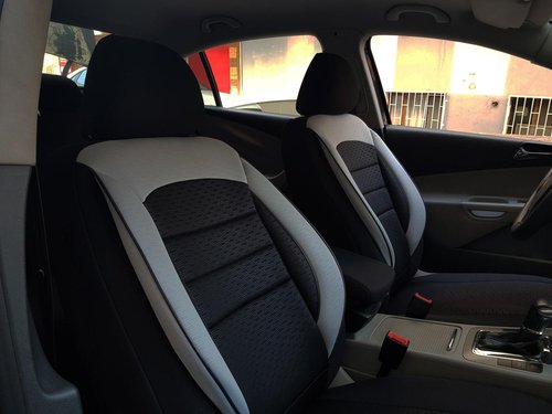 Car seat covers protectors Mitsubishi Colt VII black-grey NO27 complete