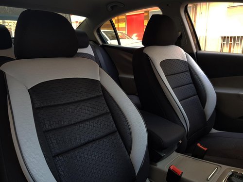 Car seat covers protectors Subaru Justy III black-grey NO27 complete