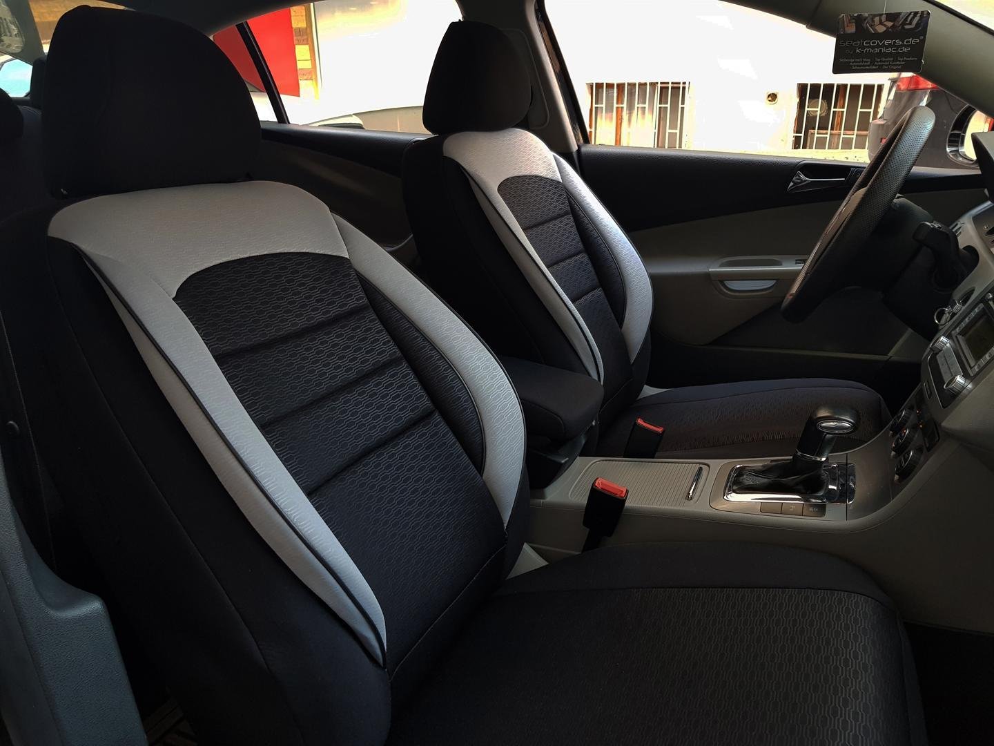 Car Seat Covers Protectors Honda Cr V Iii Black Grey V11 Front Seats - Black Car Seat Covers For Honda Crv