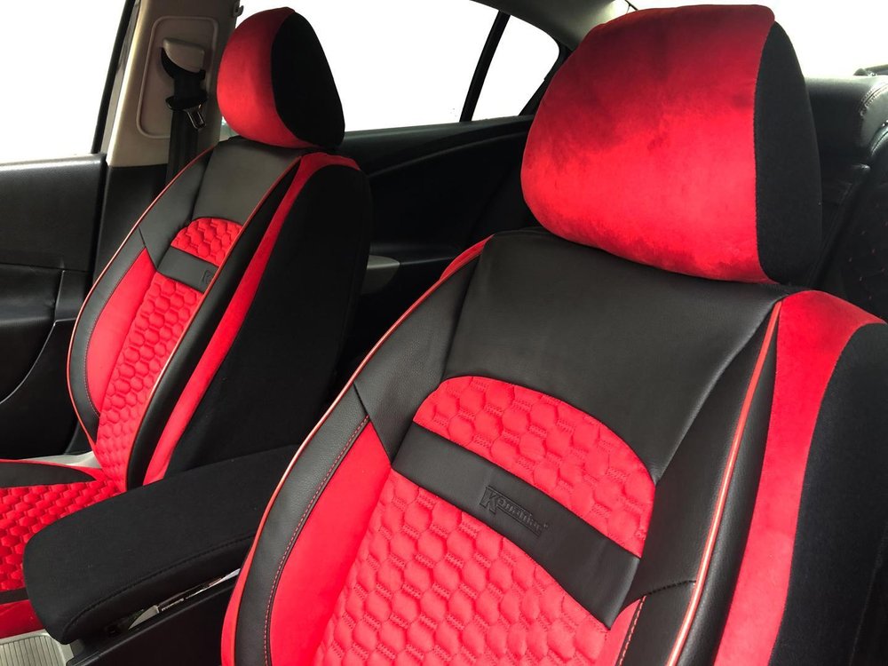 Car Seat Covers Protectors For Audi A1 Sportback 8x Black Red V21 Front Seats - Audi A1 Sportback Car Seat Covers