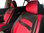 Housses de siége protecteur pour Dacia Dokker Express noir-rouge V21 siéges avant