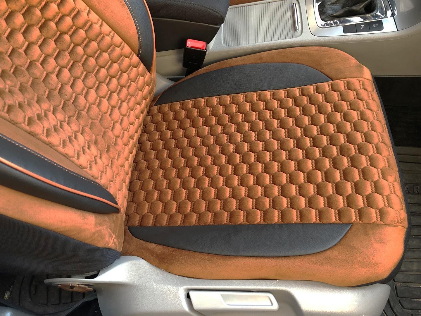 Sitzbezüge Schonbezüge für VW Amarok schwarz-braun V20 Vordersitze