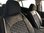 Car seat covers protectors for Daihatsu Cuore VI black-white V13 front seats