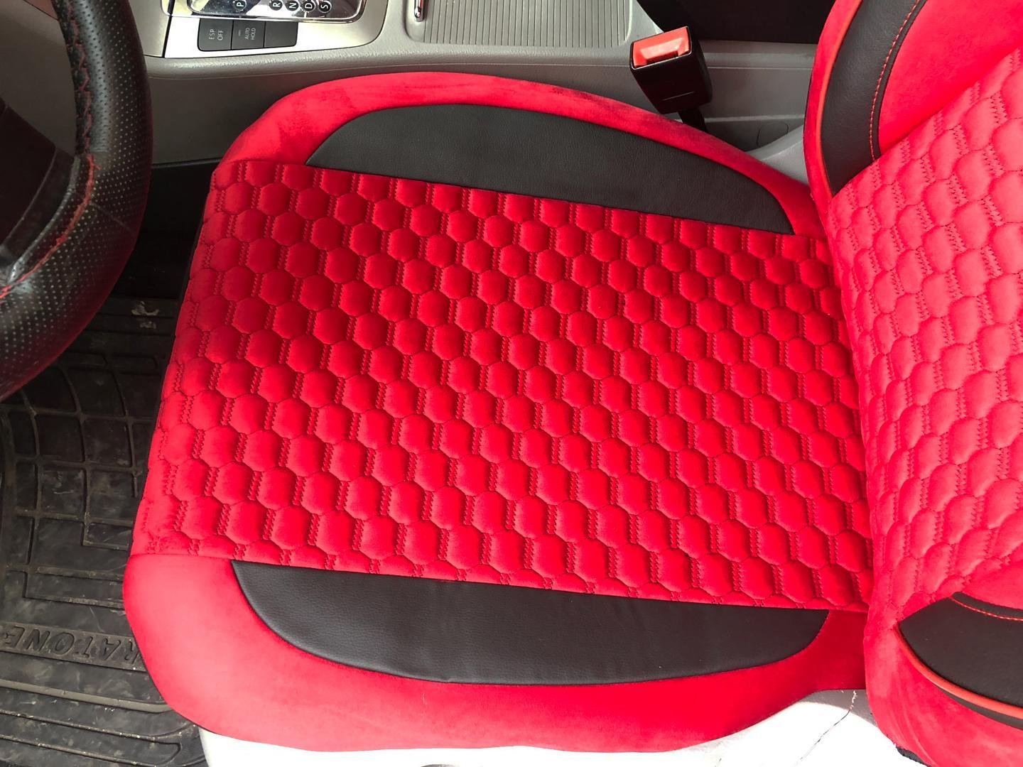 RED Front Extra Heavy Duty Seat Covers Protectors fits VAUXHALL GRANDLAND X