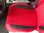 Housses de siége protecteur pour Seat Leon(5F) noir-rouge V21 siéges avant