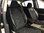 Car seat covers protectors for Jeep Renegade black-white V13 front seats