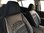 Car seat covers protectors for Daihatsu Cuore VI black-white V22 front seats