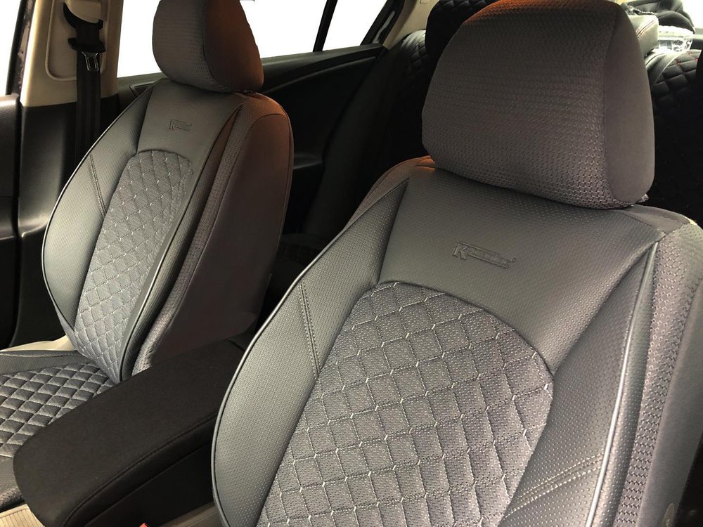 Car seat covers fit Peugeot 206 black/beige  leatherette full set 