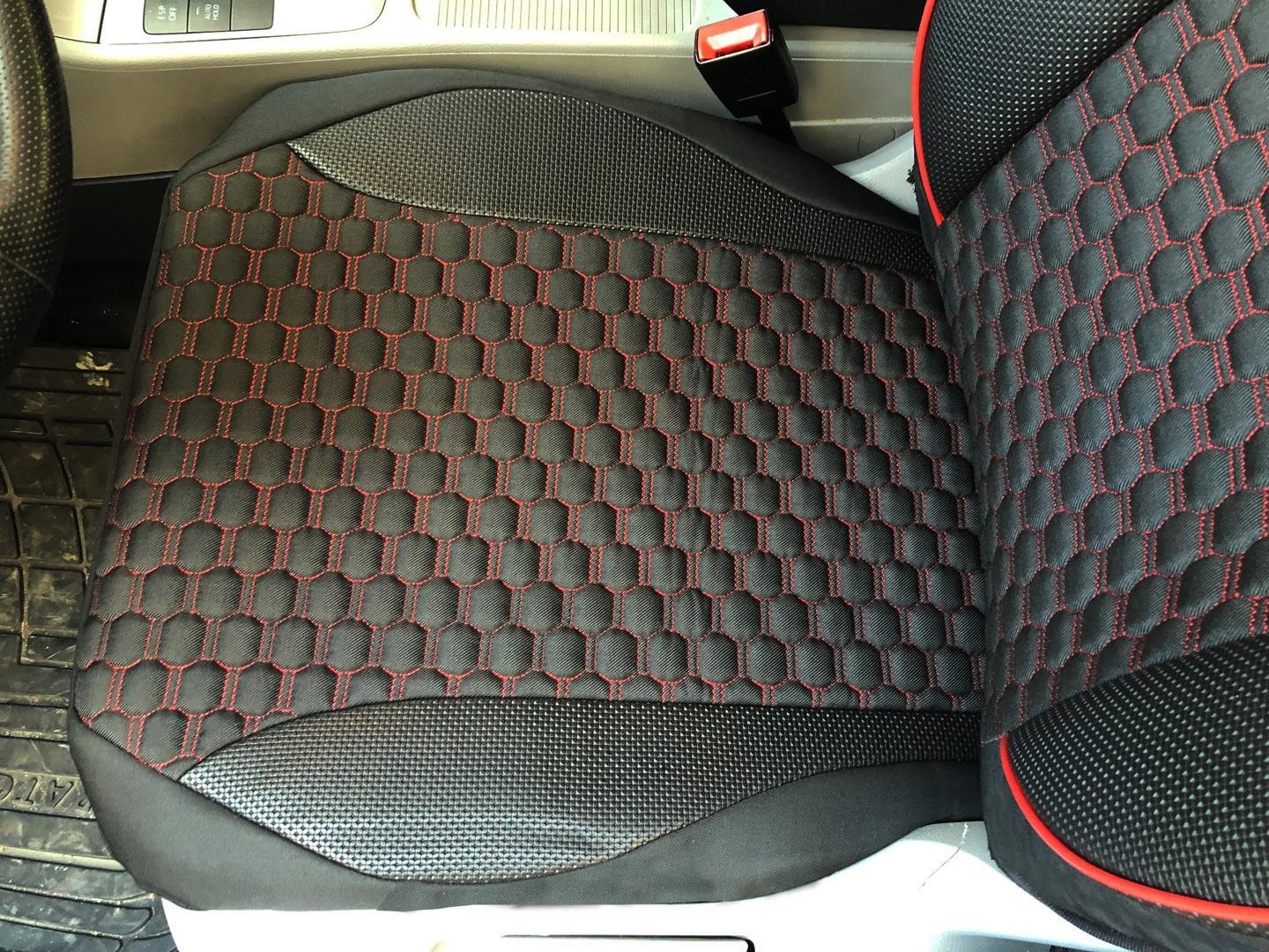 FIAT QUBO BLACK FRONT NYLON WATERPROOF CAR SEAT COVER SET 2009 on 