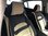 Car seat covers protectors for Audi A1(8X) black-beige V25 front seats