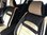 Car seat covers protectors for Dacia Logan black-beige V25 front seats