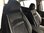 Car seat covers protectors for Daihatsu Cuore VI black-white V18 front seats